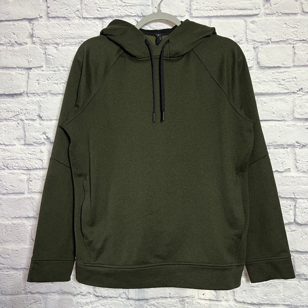 Lululemon City Sweat Pullover Hoodie SIZE M Dark Green French Terry